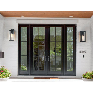 <span class=keywords><strong>Porta</strong></span> d'Ingresso Pivotante Contemporanea in Legno Massello <span class=keywords><strong>con</strong></span> Luci Laterali, Finestra Superiore e Guarnizione Resistente alle Intemperie - Product Image 4
