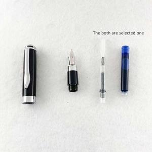 Productos de Moda GemFully 2025, <span class=keywords><strong>Pluma</strong></span> Estilográfica de Fibra de Carbono Metálica de Bajo <span class=keywords><strong>Precio</strong></span> y Alta <span class=keywords><strong>Calidad</strong></span>, Tinta Azul, Color Dorado - Product Image 2