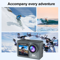 Action-Kamera 5K30FPS 2,0 Zoll Touchscreen WLAN 170° Weitwinkel 30M Wasserdicht MicroSD Bildstabilisierung Fahrrad Motorräder