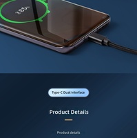 Cable de Datos USB C PD de Carga Rápida con Trenzado de Nailon de 1M/2M/3M 60W 3A para iPhone 17 16 15 Pro, Cable de Datos USB Tipo C para iPhone