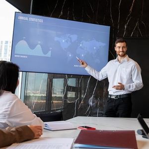 Màn hình bảng thông minh tương tác 65 inch 4K với màn hình cảm ứng bảng trắng điện tử WIN-<span class=keywords><strong>11</strong></span> máy tính để bàn mới cho lớp học văn phòng - Product Image 5