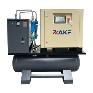 เครื่องอัดอากาศแบบสกรูโรตารี่ ZAKF Industrial PM VSD 3.7KW 5 แรงม้า พร้อมเครื่องอบแห้งในตัว 10 บาร์ 0.3 ลูกบาศก์เมตร/นาที 230 โวลต์ 50 เฮิรตซ์ เงียบ เหมาะสำหรับอู่ซ่อมรถยนต์ - Product Image 1