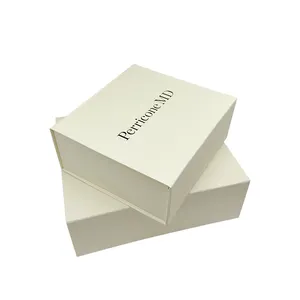 Hot Sale Magnetic Orange Cardboard Folding Box For Cosmetic Gift