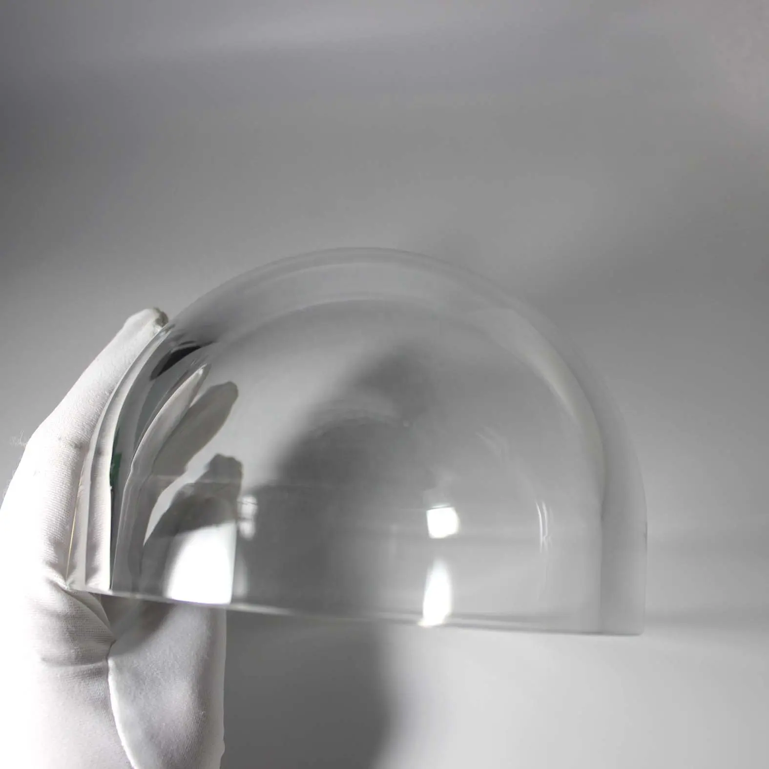 Sualtı kamera için 132mm optik cam hiper yarım küre sigortalı silika safir cam kubbe kapağı