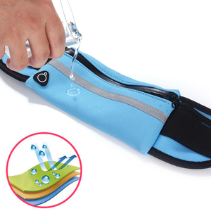 Hot Sell Multi-Pocket Sport Jogging Waist Bag Waterproof Neoprene Phone Waist <b>Belt</b> Pack Fitness <b>Elastic</b> Fanny Pack - Product Image 4
