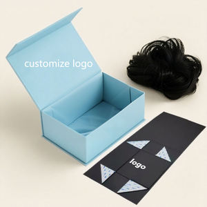 Caja de Regalo Magnética Plegable de Cartón Rígido al por Mayor <span class=keywords><strong>con</strong></span> Forro Interior Personalizado <span class=keywords><strong>con</strong></span> Logotipo e Inserto de <span class=keywords><strong>Tela</strong></span> Satinada - Product Image 1