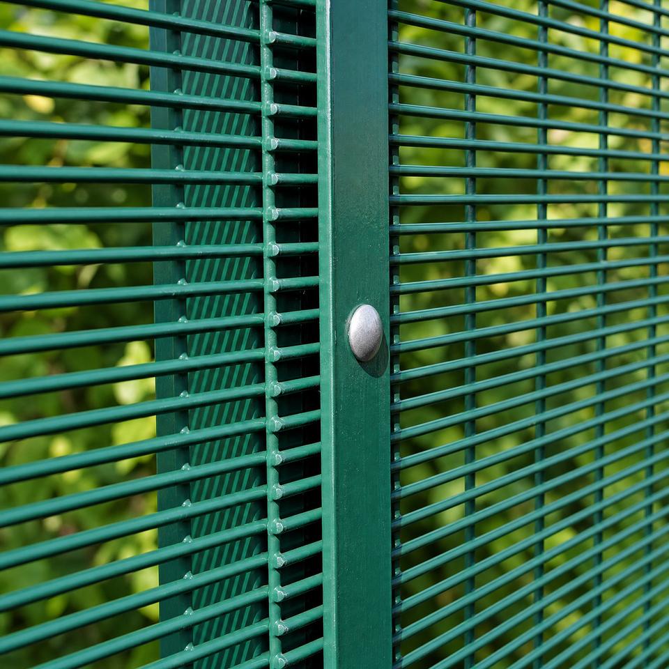 Security Property Fence Security Fence PVC Coated Carbon Steel Anti-Climb Wire Mesh for Prison ...