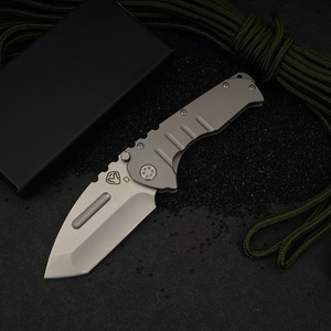 Medford Full Steel Folding Knife D2 Steel Blade Spear Point <b>Camping</b> Knife DIY Industrial Grade OEM ODM Customization - Product Image 1