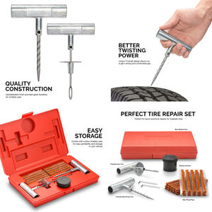 Nouveau produit Explosion 35 pièces Kit de réparation de crevaison de <span class=keywords><strong>pneu</strong></span> Kit d'outils de réparation de <span class=keywords><strong>pneu</strong></span> pour tous les types de voitures - Product Image 5