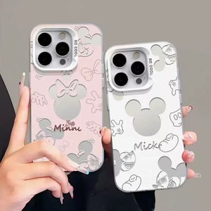 <span class=keywords><strong>Coque</strong></span> de téléphone Mickey Mouse creuse pour Apple 17 <span class=keywords><strong>Pro</strong></span> <span class=keywords><strong>Max</strong></span>, <span class=keywords><strong>iPhone</strong></span> 16, <span class=keywords><strong>Coque</strong></span> de couple pour 15 Plus/<span class=keywords><strong>14</strong></span> <span class=keywords><strong>Pro</strong></span> - Super Mignonne - Product Image 3