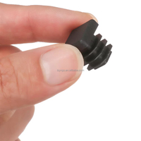 Bouchon d'extrémité carré en plastique noir pour tube, insert de tube, bouchon de tuyau 15x15_60x60mm, marque Longzhong, personnalisable OEM/ODM
