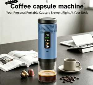 เครื่องชงกาแฟพกพาแบบ 3 in 1 พร้อมหน้าจอ LED รุ่นใหม่ปี 2026 ใช้ได้กับกาแฟบดและกาแฟแคปซูล เหมาะสำหรับการเดินทาง - Product Image 2