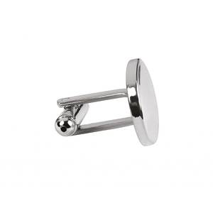 Boutons de manchette ovales en or et pinces à cravate avec diamants et perles pour mariages et cadeaux, présentés dans une boîte standard - Product Image 2