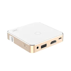 Proyektor Portabel Ultra Mini DLP Dapat Diisi Ulang Pico Layar 100 "Kompatibel dengan iPhone iPad Android