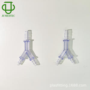 Blue PC Plastic Y-Type Tee Tubing Insert Equal Diameter Pagoda Connector Radiation Resistant and <b>Sterilization</b> for Medical Use - Product Image 4