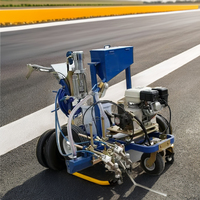 Équipement de marquage routier à haute efficacité Machine de marquage routier sans air par pulvérisation à froid