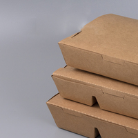 Loyo – boîte à salade en papier kraft brun recyclé, boîte à déjeuner multi-compartiments, récipient à emporter, vente en gros