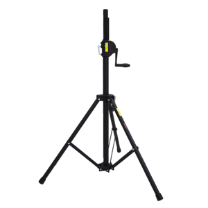Support de haut-parleur trépied pliable WP-161B avec pieds télescopiques réglables, hauteur réglable de 130 à 200 cm et capacité de 60 kg - Product Image 1