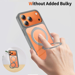 Funda Protectora para Teléfono con Anillo Magnético, Resistente a Impactos, Parte Trasera Transparente, Personalizable con Logotipo, Embalaje y Color, Fabricación OEM/ODM - Product Image 4