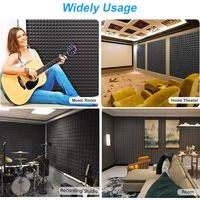 Tuiles acoustiques en mousse de conception en forme de champignon à 9 blocs, studio de musique, isolation phonique, rembourrage en éponge, absorption acoustique et panneaux de suppression du son