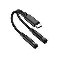 Câble adaptateur D2927 type-c vers écouteurs + microphone 2 en 1