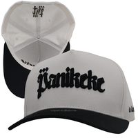 Gorra Deportiva Unisex de 5 Paneles, Bicolor, con Logotipo Bordado en 3D Personalizado, Estilo Moderno, de Lona y Algodón, para Ciclismo y Running