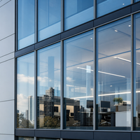 Vitrages isolants architecturaux à faible émissivité en verre trempé pour murs-rideaux de bâtiments industriels et décoratifs