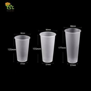 Vasos de Plástico PP con Logotipo Personalizado al por Mayor, Vasos para Té de Burbujas para Bebidas Calientes/Frías - Product Image 2
