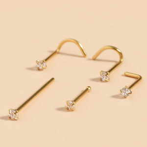 Anillos de Nariz Pequeños y Delgados de 20G, Joyería para Mujer, Acero Inoxidable 316L, Anillos de Nariz Redondos con Diamantes CZ, Joyería para Piercing - Product Image 6