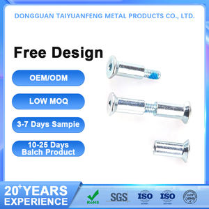 महिला पुरुष स्टेनलेस स्टील स्लॉटेड फ्लैट हेड लीश रिवेट्स लकड़ी और किताब के लिए बाइंडिंग चिकागो स्क्रू - Product Image 3