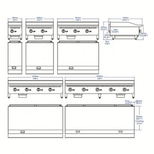 36 "อุปกรณ์ทำอาหารแผ่นแบนเทอร์โมสตัทแผ่นแก๊ส - Product Image 6