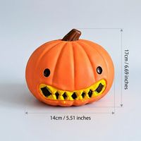 Nouveauté 2026 : Squishy Géant Citrouille d'Halloween 17 cm – Jouet Créatif Anti-Stress en TPR pour Soulager l'Anxiété