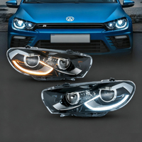 Projecteur de voiture LED, phare modifié, assemblage complet avec DRL LED intégré, lampe avant automatique pour Volkswagen Scirocco 2009-2018