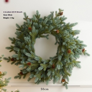 Nouvelle Guirlande de Noël Artificielle Écologique en PE, <span class=keywords><strong>Sapin</strong></span> Inversé Éclairé, Étanche, pour Intérieur et Extérieur - Product Image 6