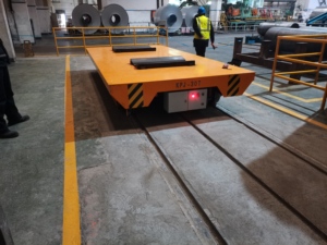 Nhà Máy bán hàng trực tiếp New thép Transporter Trailer xử lý cuộn dây nền tảng Xe đẩy đường sắt mover giỏ hàng cho nhà máy sản xuất - Product Image 4