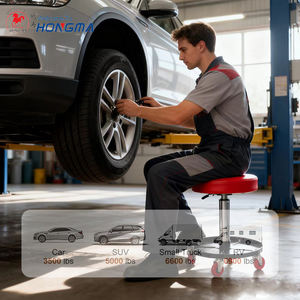 Tabouret de réparation de forme ronde tabouret de réparation automobile atelier voiture siège de <span class=keywords><strong>garage</strong></span> ascenseur réglable réparation voiture tabouret rond fabricant - Product Image 6
