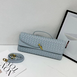 Sac à main de luxe tissé pour femme, marque privée, avec boucle en métal doré, sac bandoulière Intrecciato, sac à l'épaule haut de gamme - Product Image 5