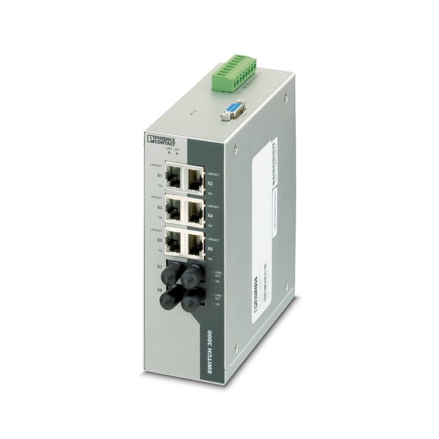 Contact Industrial Ethernet Switch 2891037 Fl Switch 3006t-2fx Input and Output(io)