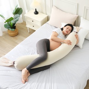 Almohada de Maternidad y Embarazo Moderna, Rectangular, Multiusos, de Spandex, con Soporte Cómodo para Vientre y Cintura - Product Image 1