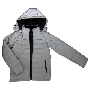 Best Warm Waterproof 100% Polyester Reflective Fabric Casual Outdoor Hunting Jacket
