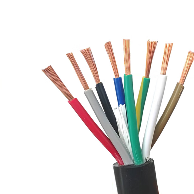 Copper Conductor Flexible PVC Insulated RVV Electrical Cable 0.75-6mm Home Appliance Use 300/500V Power Cable