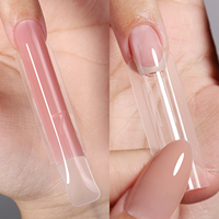 YOKEFELLOW W556 Outil d'extension d'ongles carrés 240 pièces/boîte, formes sandwich doubles de styles variés pour ongles