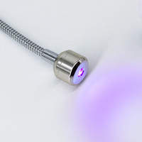 Lampe UV Mini Flexible et Réglable 3W Rechargeable pour Séchage de Gel, Séchoir à Ongles Sans Fil, Séchage Rapide d'un Seul Doigt, Lampe de Table USB sur Batterie