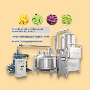 TCA High quality automatic small fish fruit french fries vacuum deep frying fryer machine