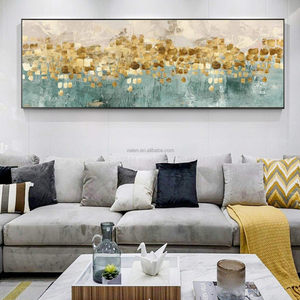 <span class=keywords><strong>Quadri</strong></span> astratti moderni di pittura a olio su tela di denaro foto di spiaggia <span class=keywords><strong>per</strong></span> soggiorno decorazione oro pannello e stampe oro arte della parete - Product Image 1