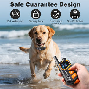 Ai स्मार्ट डॉग शॉक कॉलर 3300फीट नियंत्रण दूरी ip7 वाटरप्रूफ 3 प्रशिक्षण मोड छाल नियंत्रण कुत्ते प्रशिक्षण कॉलर - Product Image 5