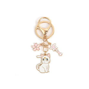 Mayoristas lindo Anime periférico <span class=keywords><strong>Card</strong></span> <span class=keywords><strong>Captor</strong></span> <span class=keywords><strong>Sakura</strong></span> bolsa de Metal coche teléfono colgante <span class=keywords><strong>llavero</strong></span> regalo - Product Image 6