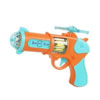Jouet électronique pour enfants pistolet de Projection sonore et lumineuse colorée pistolet mitrailleur lumineux manuel cadeau pour garçons