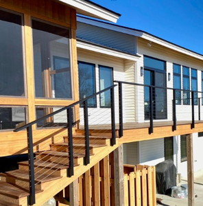 SUS304 Cable <strong>Rail</strong> Fascia for <strong>Deck</strong> Posts Handrail Fittings for <strong>Deck</strong> Staircase Pool Balustrade Side Stainless Steel Railing - Product Image 1