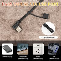 Couverture polaire chauffante USB Portable 3 niveaux de chaleur 100% Polyester ignifuge écologique pliable voyage d'hiver électrique